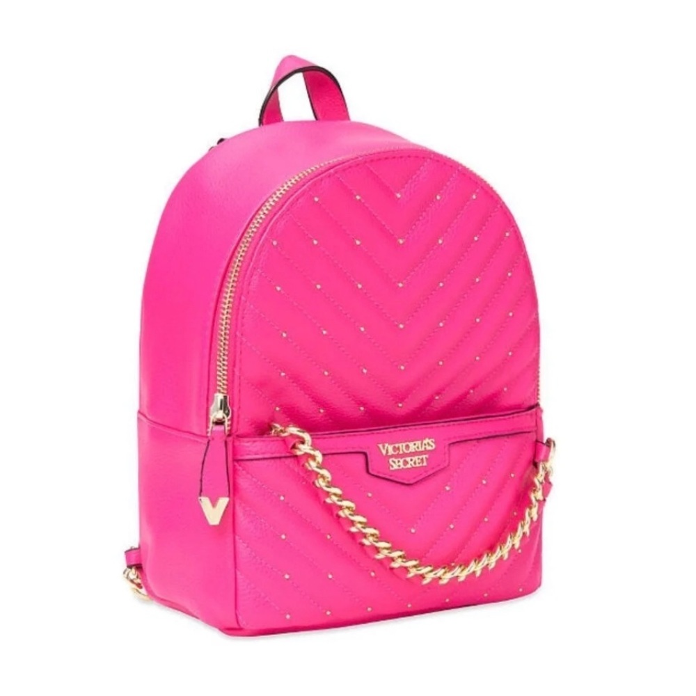 ❤️VS Victoria’s Secret fuchsia v quilted backpack